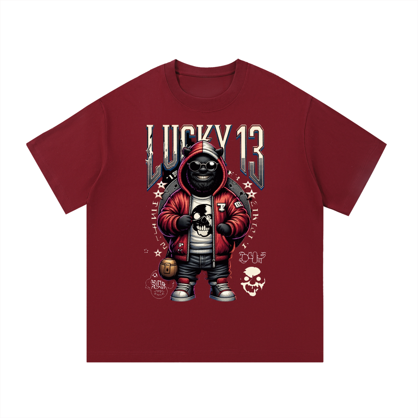 Lucky 13 Face T-Shirt