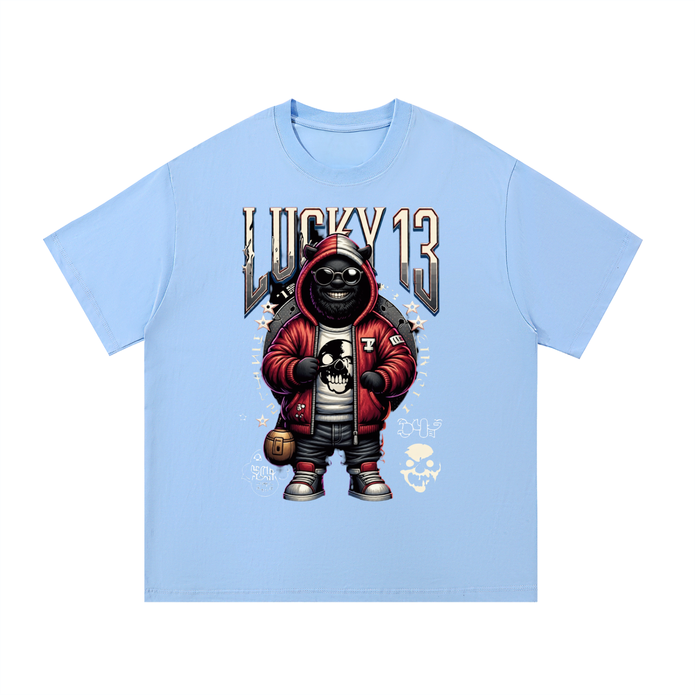 Lucky 13 Face T-Shirt