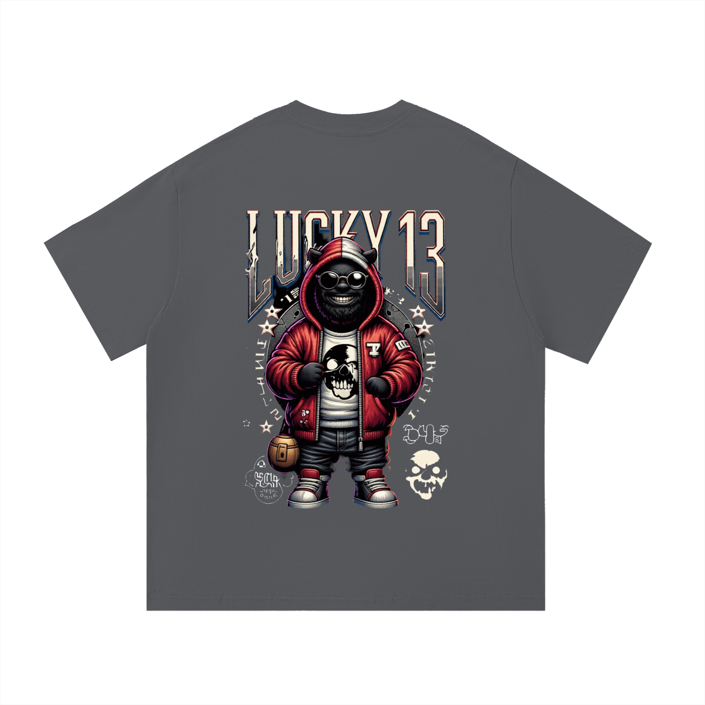 Lucky 13 Face T-Shirt