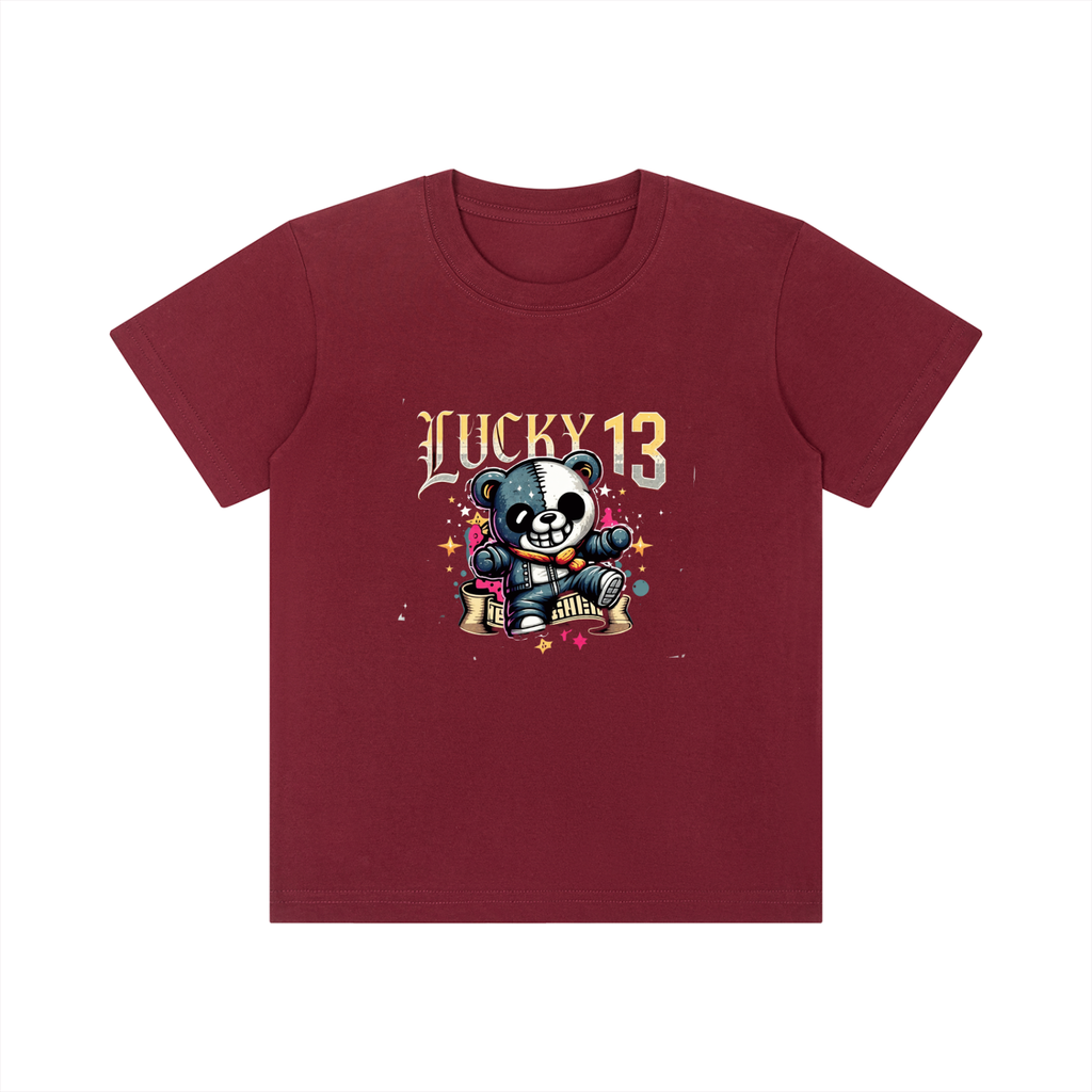 Kid's Baby Panda Short Sleeve T-Shirt