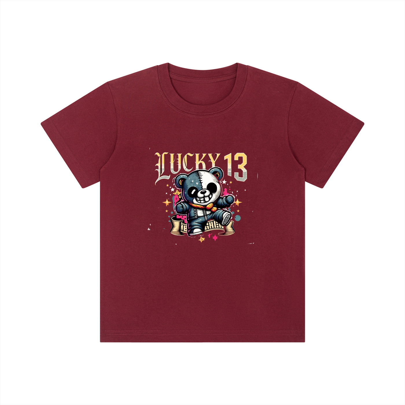 Kid's Baby Panda Short Sleeve T-Shirt