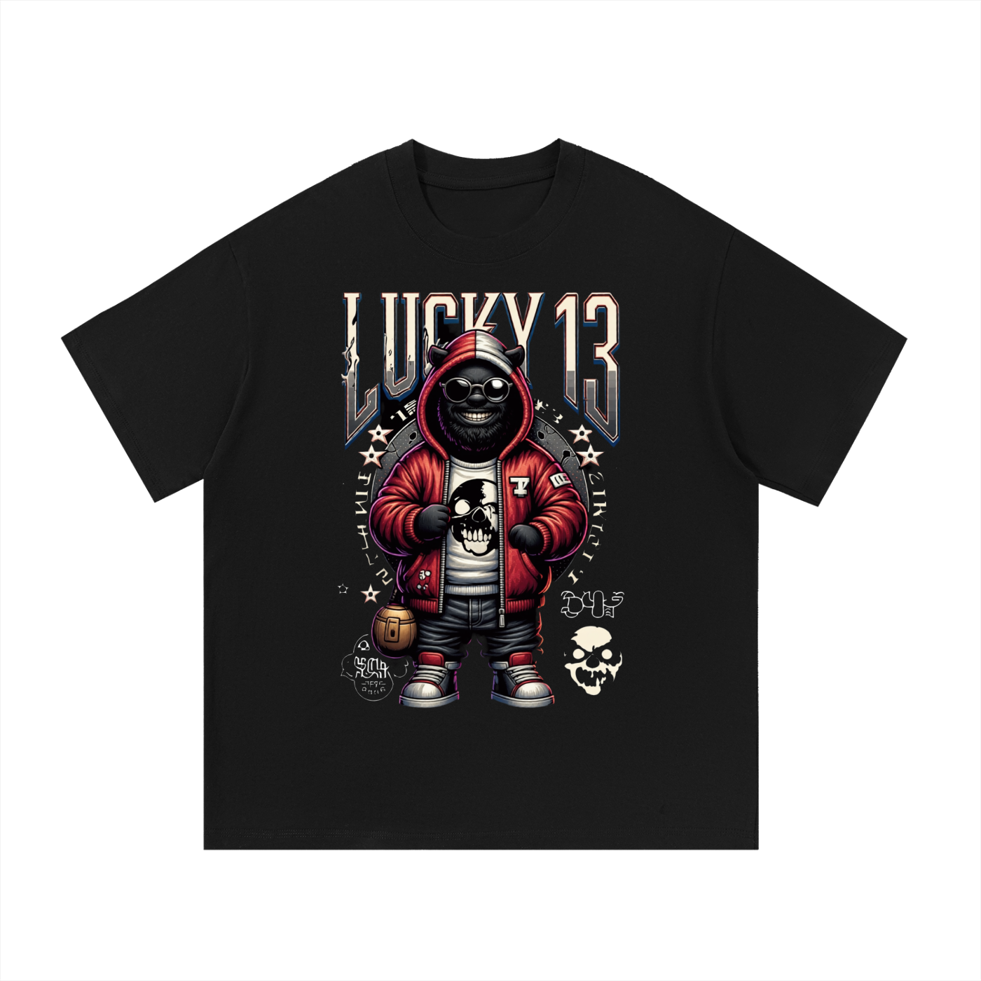 Lucky 13 Face T-Shirt