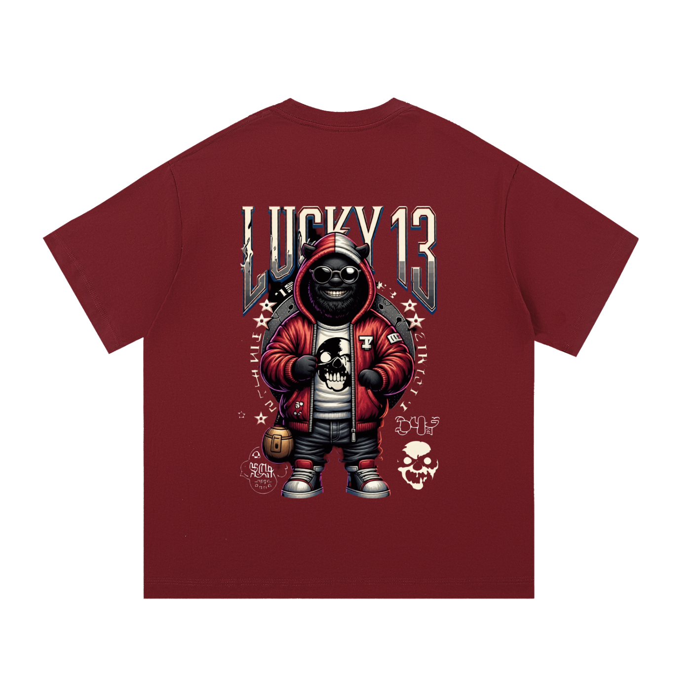 Lucky 13 Face T-Shirt