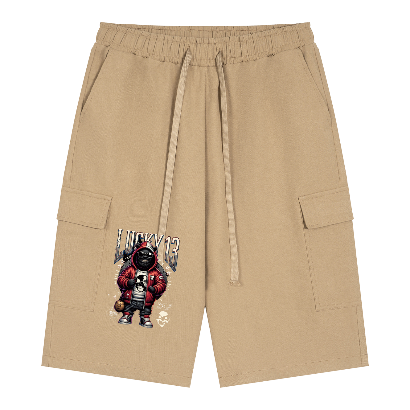 Lucky 13 Face Cargo Shorts