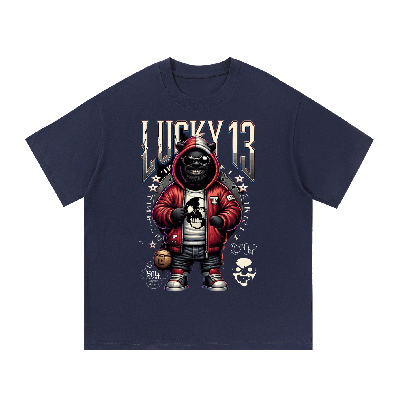 Lucky 13 Face T-Shirt