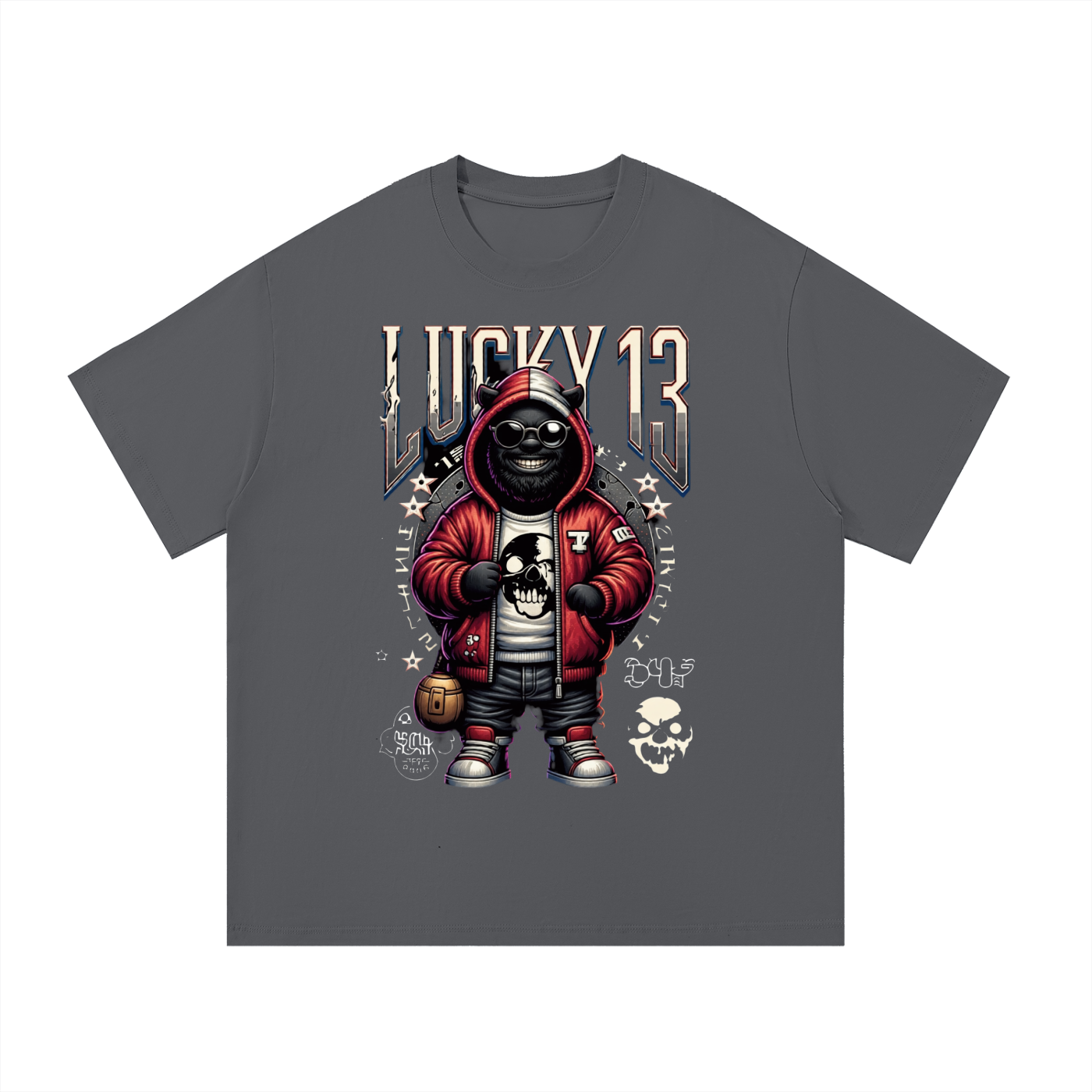 Lucky 13 Face T-Shirt