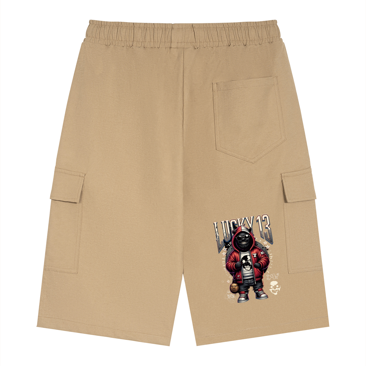 Lucky 13 Face Cargo Shorts