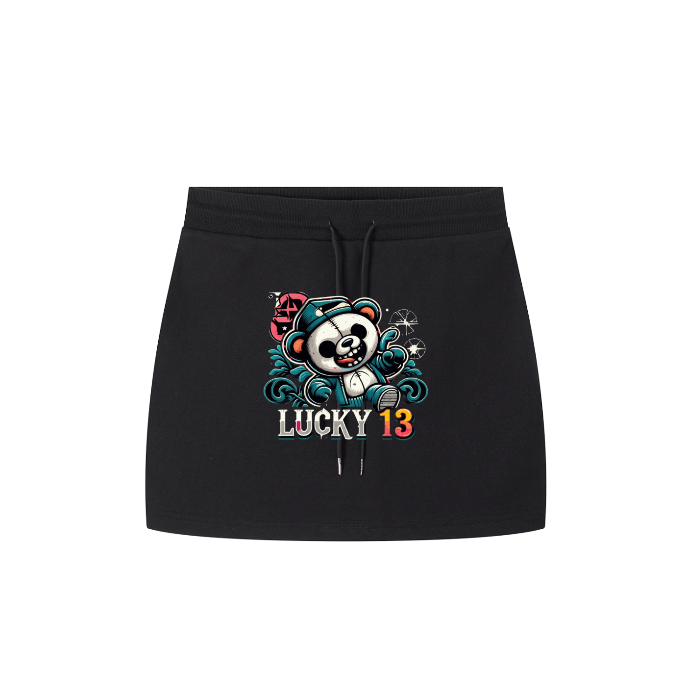 Lady Panda Drawstring Skirt
