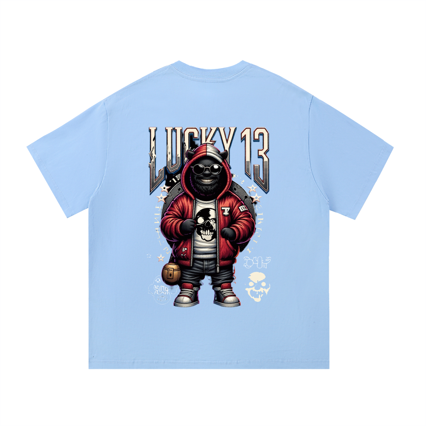 Lucky 13 Face T-Shirt