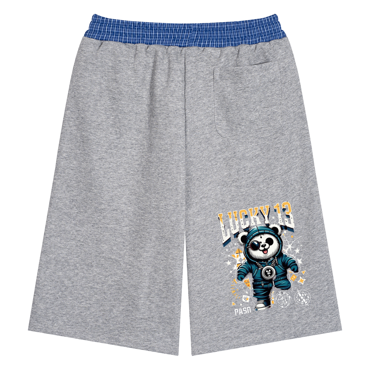 Unisex Panda Waistband Shorts