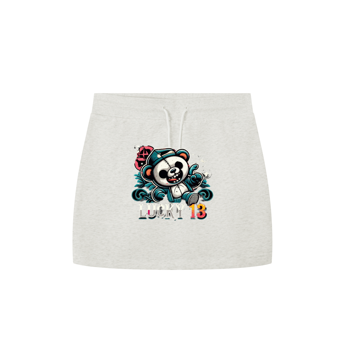 Lady Panda Drawstring Skirt