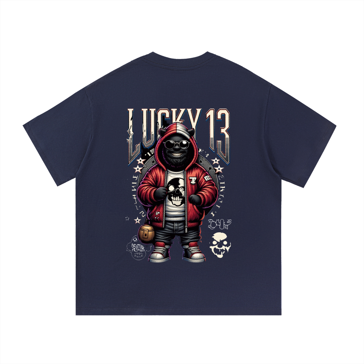 Lucky 13 Face T-Shirt