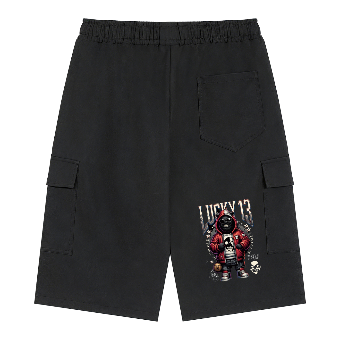 Lucky 13 Face Cargo Shorts
