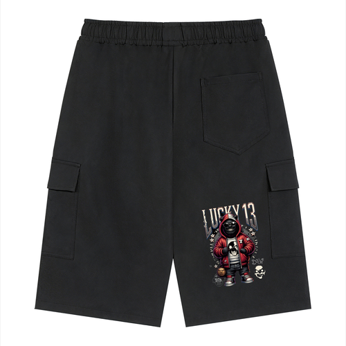 Lucky 13 Face Cargo Shorts