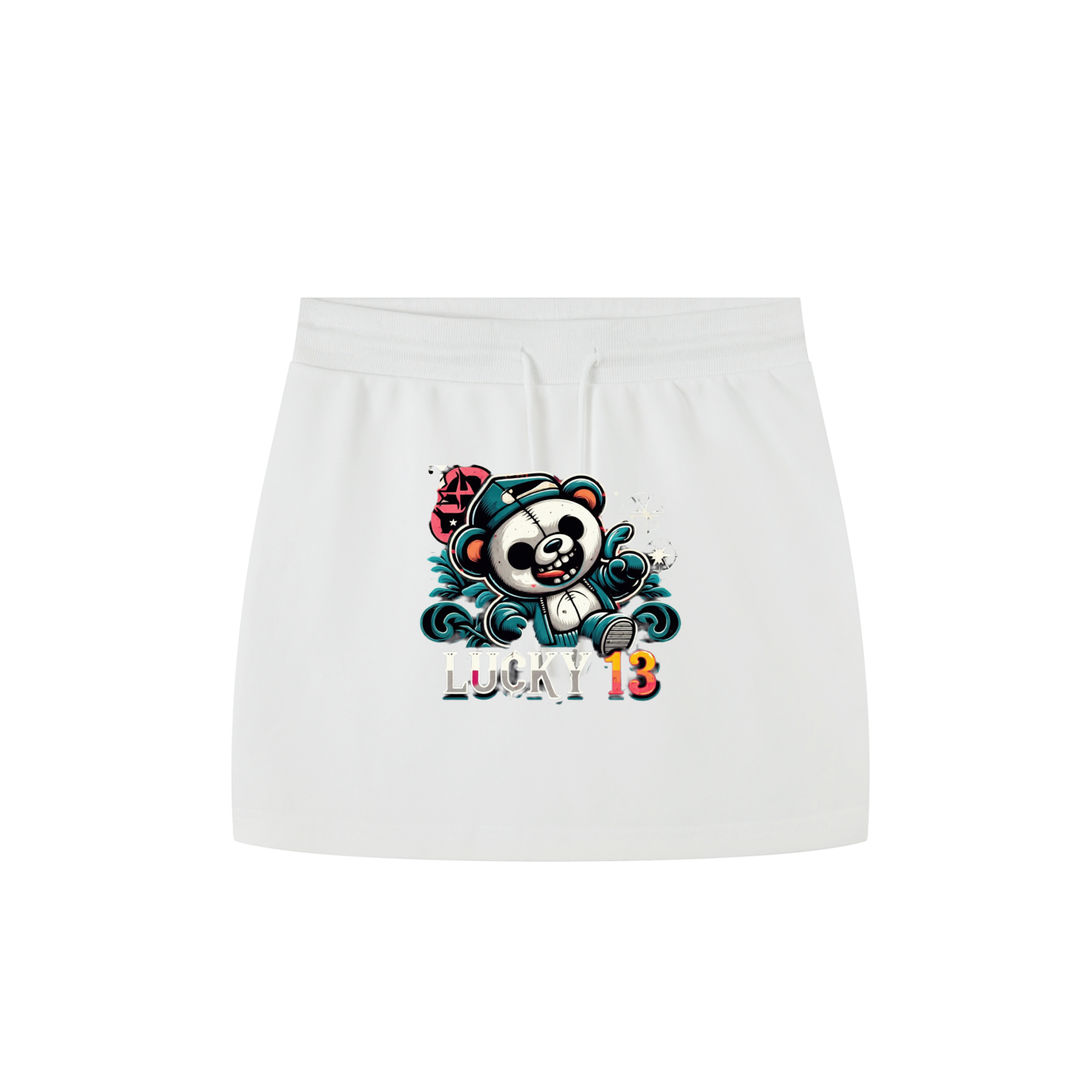 Lady Panda Drawstring Skirt